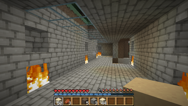 Minecraftで 洞窟整備
