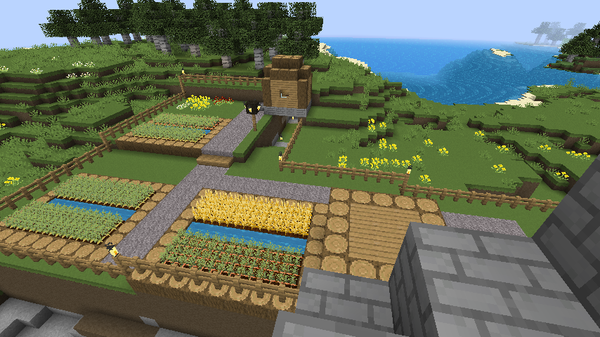 Minecraftで 村整備