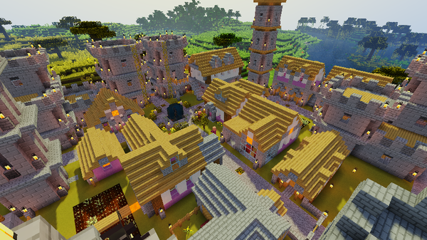 Minecraftで 村整備 ほぼ 完了